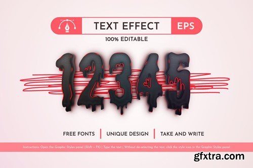 Bloom - Editable Text Effect, Font Style U9UGBBK