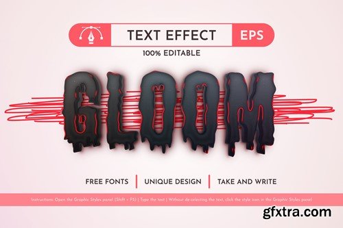 Bloom - Editable Text Effect, Font Style U9UGBBK