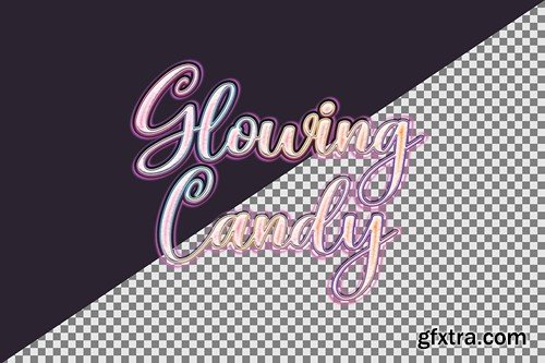 Glowing Candy Text Effect Z93UVMD