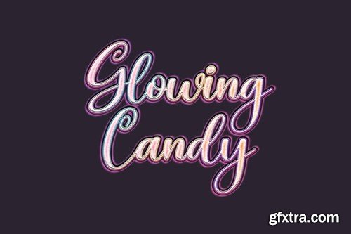 Glowing Candy Text Effect Z93UVMD