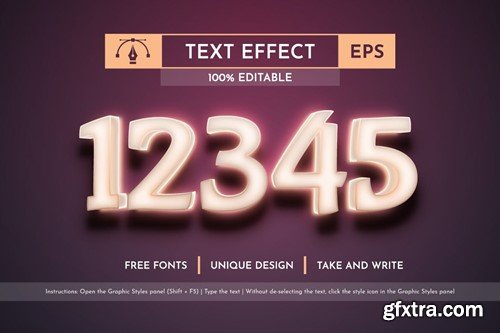 Candle - Editable Text Effect, Font Style ZCQPFCG