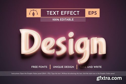 Candle - Editable Text Effect, Font Style ZCQPFCG