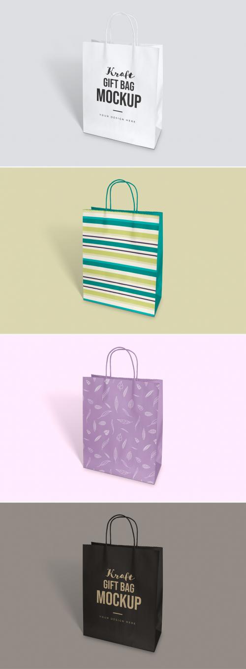 Kraft Gift Bag Mockup - 264277869