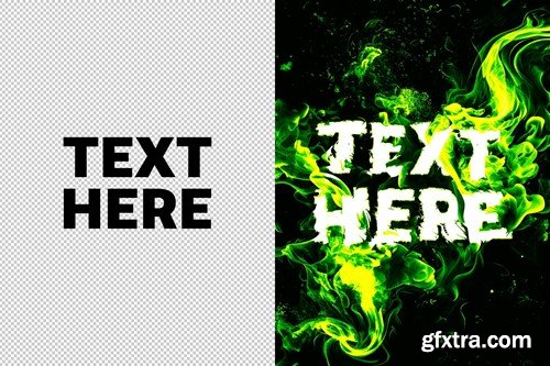 Fire Distortion Text Effect 62YDBXT