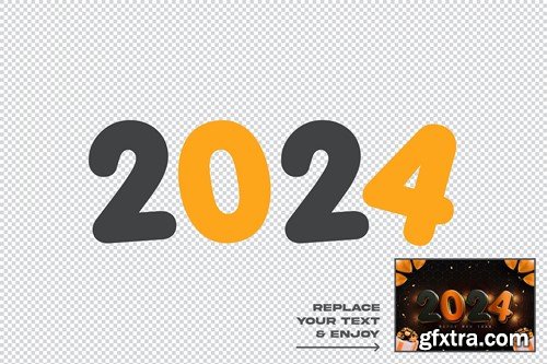 New Year 2024 3d Editable Text Effect HV3ALQA