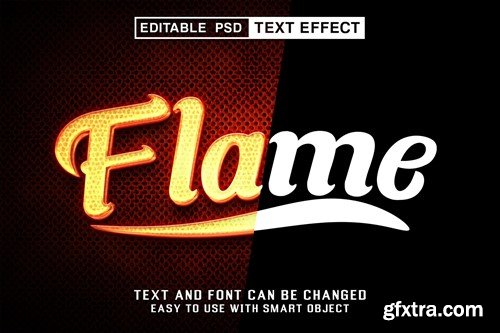 flame Editable Text Effect Q9LU772