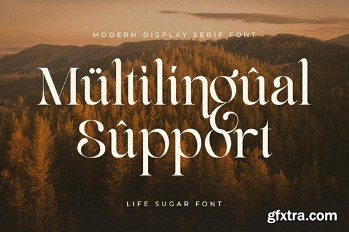 Life Sugar - Unique Luxury Serif Font 8393MCG