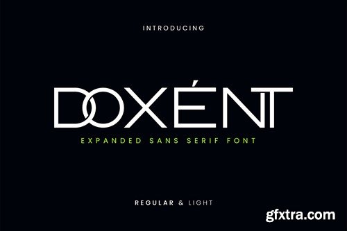 Doxent Expanded Sans Serif Font FASV25K