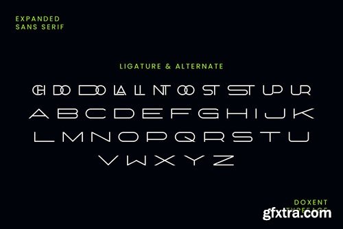 Doxent Expanded Sans Serif Font FASV25K