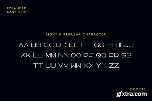 Doxent Expanded Sans Serif Font FASV25K