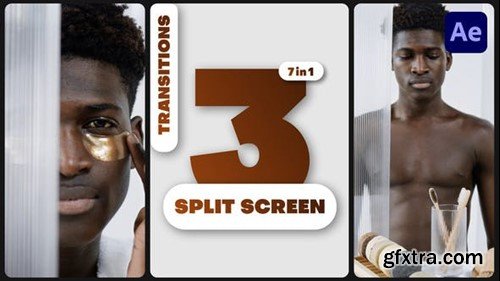 Videohive Multiscreen Transitions - 3 Split Screen 49280474