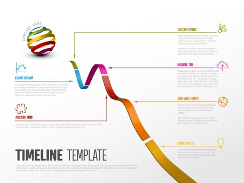 Infographic with Ribbon Elements - 265900976