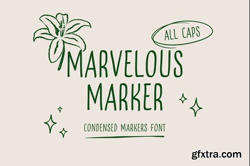 Marvelous Marker Font GH9NCAZ