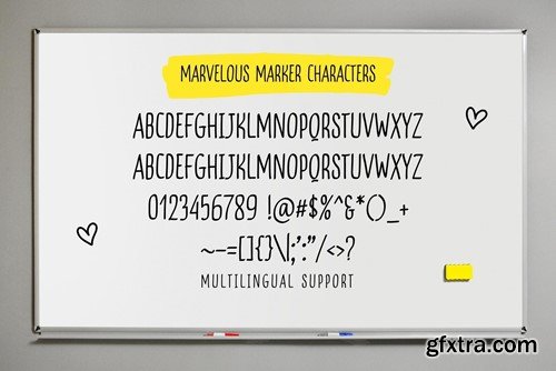 Marvelous Marker Font GH9NCAZ