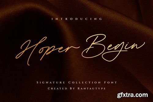 Hoper Begin Handwritten Font EC8P372