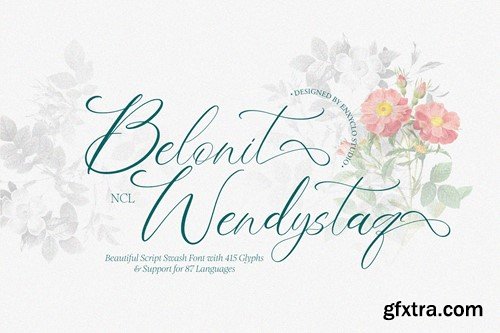 NCL Belonit Wendystaq - Elegant Script Font P8UA863