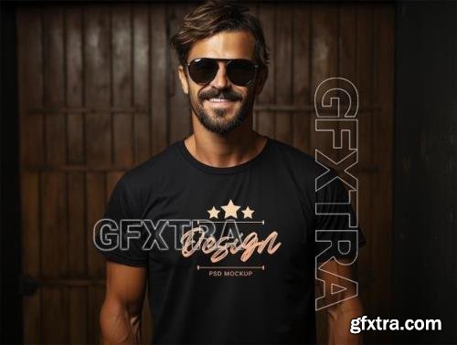 Luxury t shirt mockup design psd template 86358734