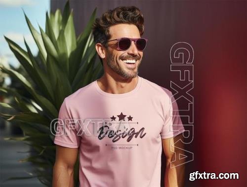 Luxury t shirt mockup design psd template 86358688