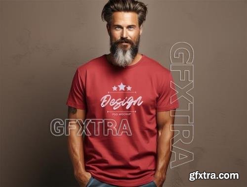 Luxury t shirt mockup design psd template 86358659