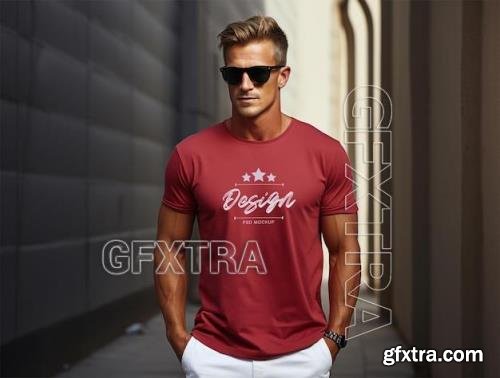 Luxury t shirt mockup design psd template 86358507