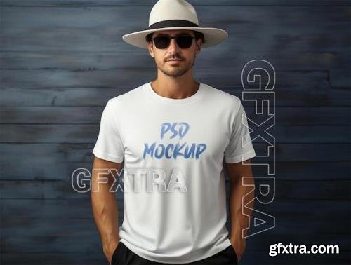 Luxury t shirt mockup design psd template 86358464