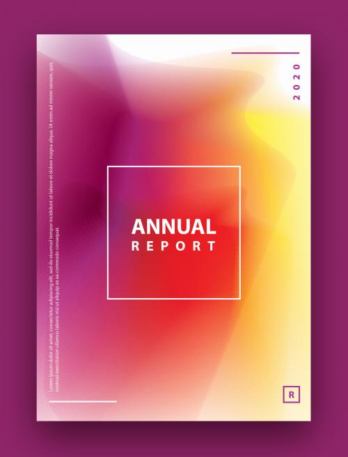 Report Cover with Colorful Gradients - 266615280