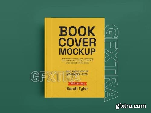 Hard book cover mockup 86647112