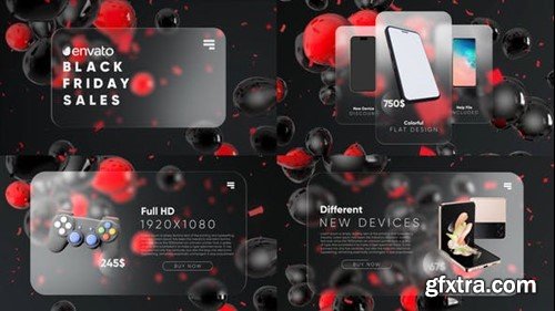 Videohive Glassmorphism Black Friday 49302497