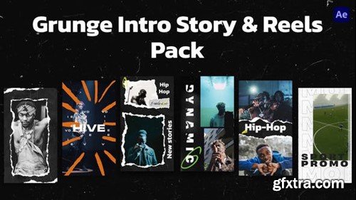 Videohive Grunge Intro Story & Reels Pack 49305679