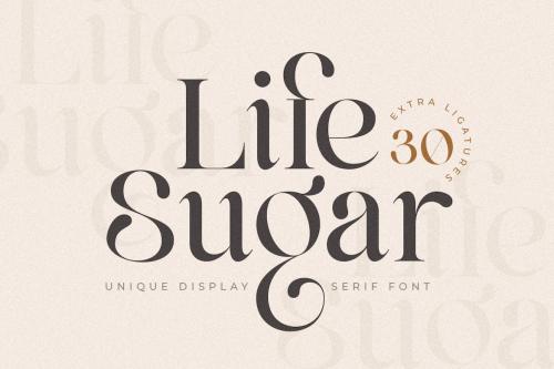 Life Sugar - Unique Luxury Serif Font