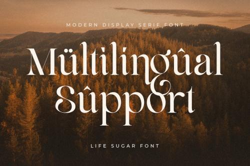 Life Sugar - Unique Luxury Serif Font