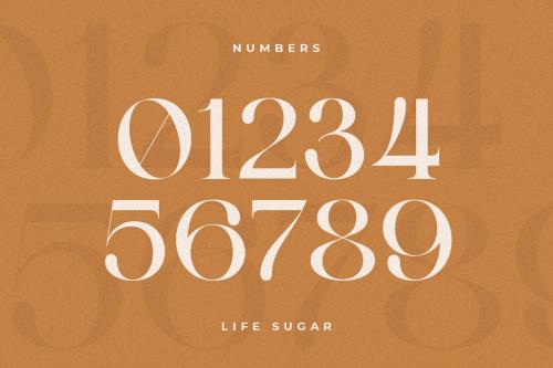 Life Sugar - Unique Luxury Serif Font