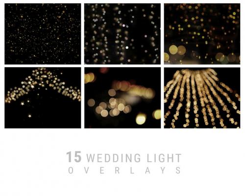 15 Wedding Light Overlays,