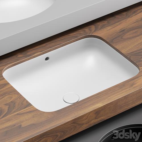 Cielo Undercounter Washbasin Set