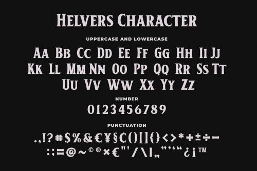 Helvers a Strong Bold Serif Font