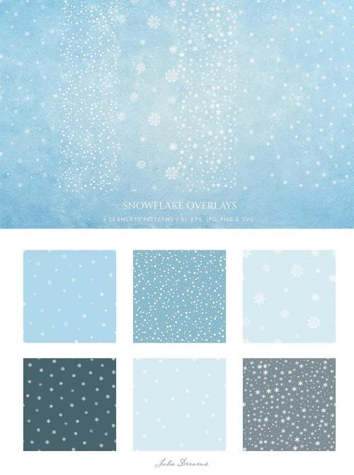 Snowy Wonders Snowflakes Vector Elements