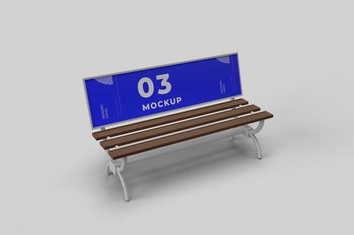 Bench Advertising Mockup