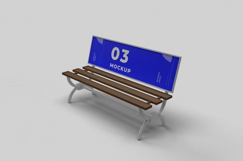 Bench Advertising Mockup