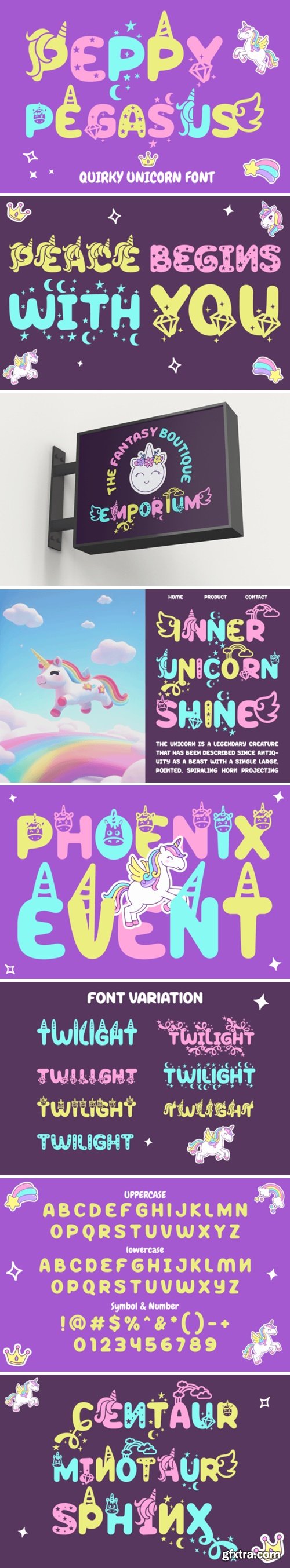 Peppy Pegasus Font