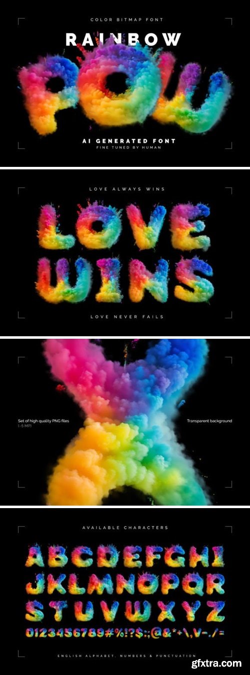 Rainbow Pow Font