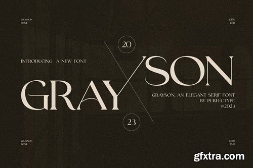 Grayson Elegant Serif Font Typeface VMPPUN5