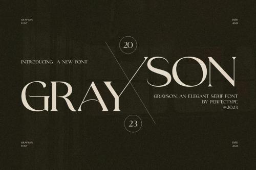 Grayson Elegant Serif Font Typeface