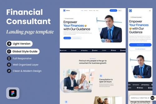 DeRich - Financial Consultation Landing Page