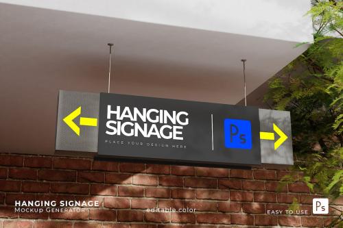 Hanging Signage Mockup