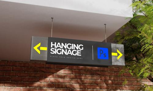 Hanging Signage Mockup