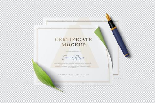 Certificate Mockup