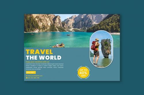 Banner Social Media Travel The World