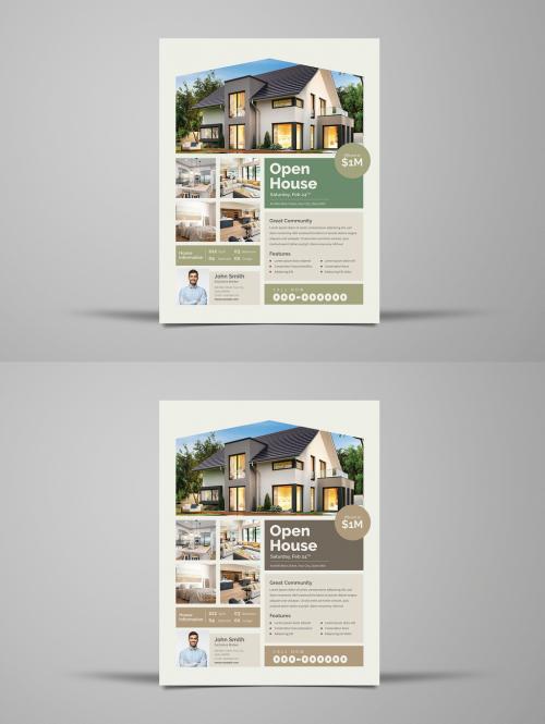 Simple Real Estate Flyer Layout - 269081024