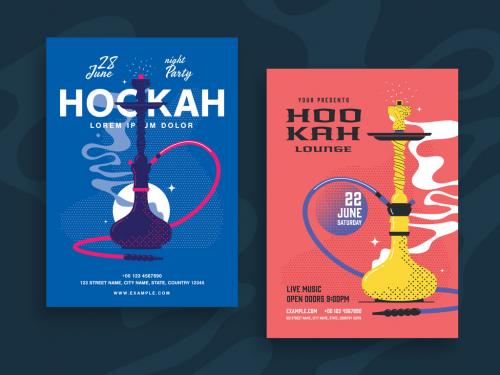 Hookah Lounge Poster Layout - 269246797