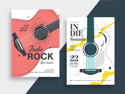 Indie Rock Music Poster Layout - 269246799